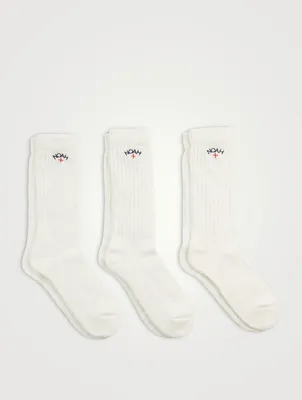 Adidas x Noah Three Pack Of Crew Socks