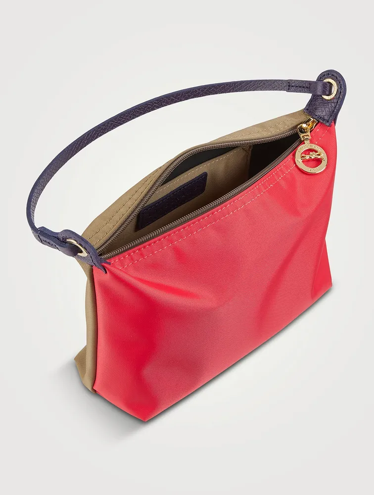 Longchamp Small Leather-Trimmed Le Pliage Re-Play Shoulder Bag