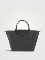 Medium Le Pliage Green Top Handle Bag