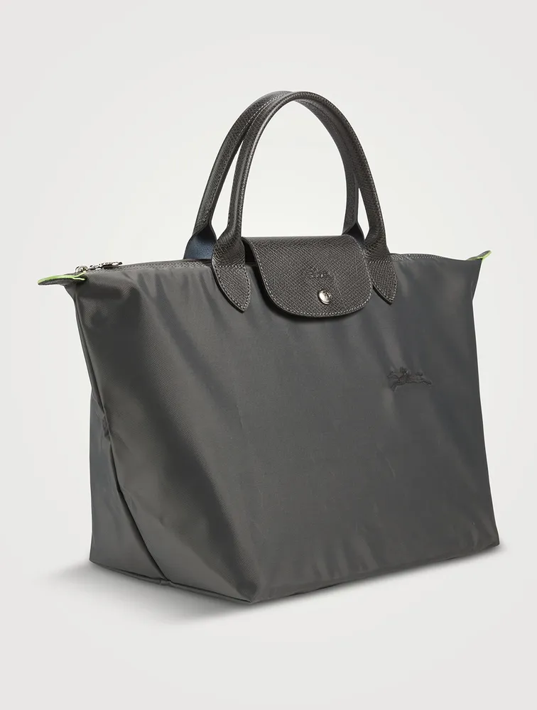 Medium Le Pliage Green Top Handle Bag