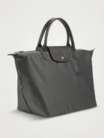 Medium Le Pliage Green Top Handle Bag