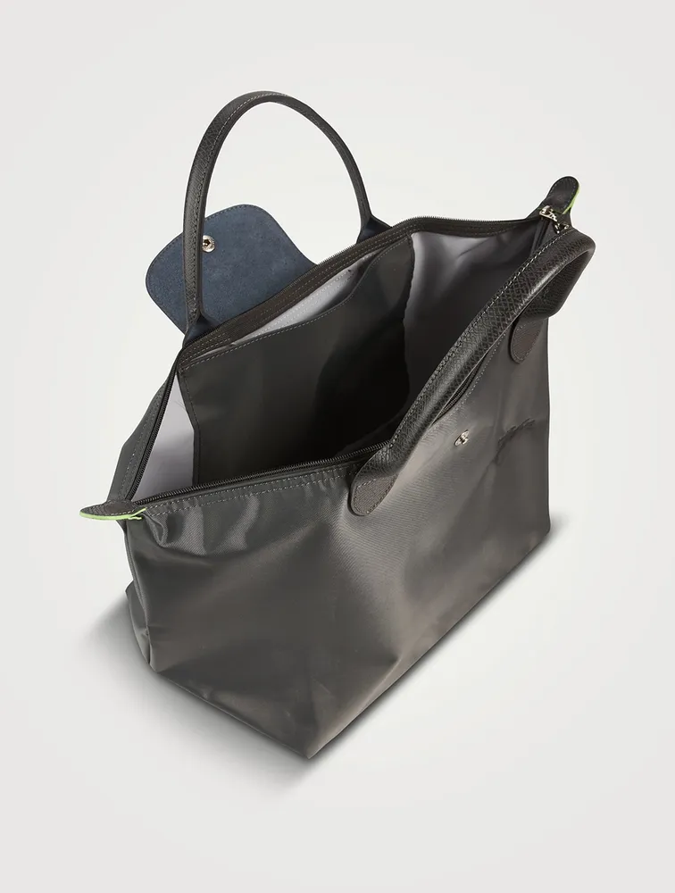 Medium Le Pliage Green Top Handle Bag