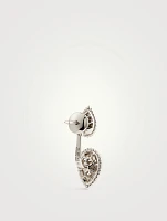 Serpent Bohème 18K White Gold S And XS Motif Earring With Diamonds