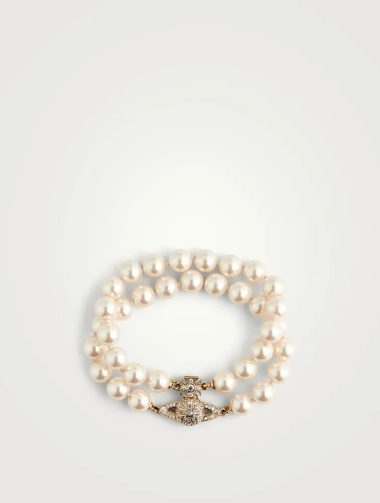 Vivienne Westwood bracelet GRAZIELLA pearl silver NO BOX [E020029