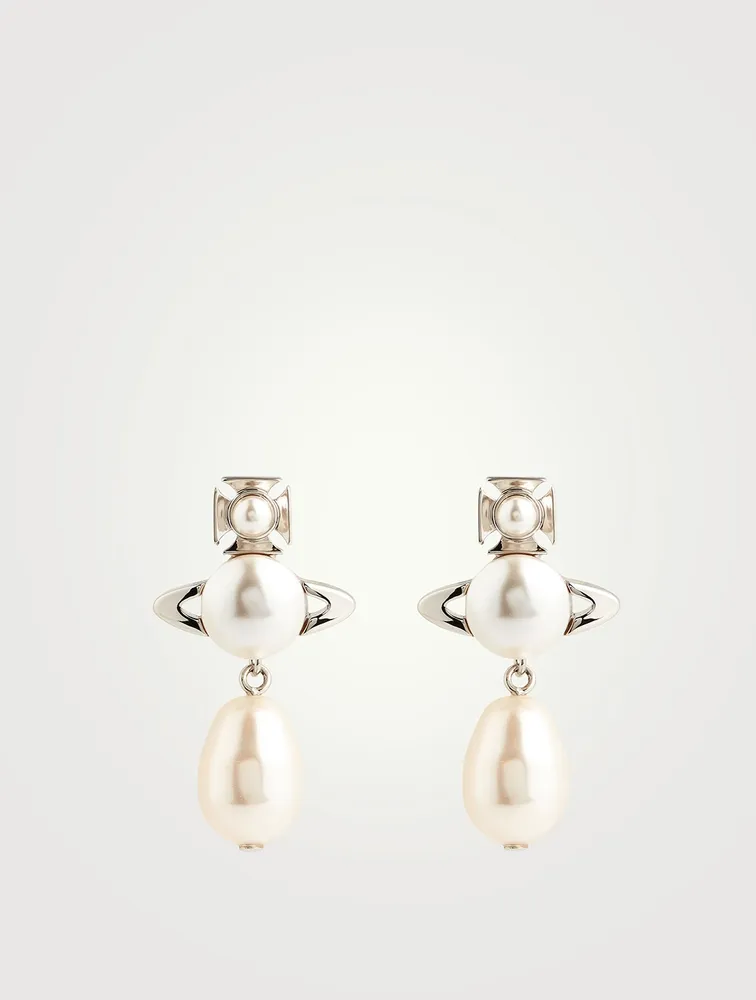 Vivienne Westwood Inass Pearl Earrings - Gold