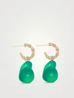 Husband Number Six? Twisted Hoop Drop Earrings