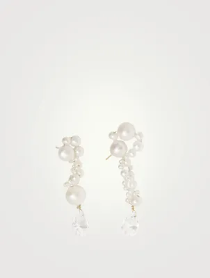 Past In A Future Tense Pearl Drop Earrings