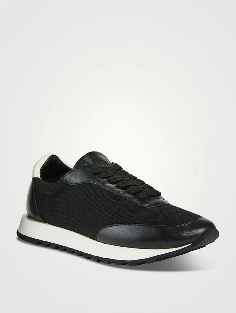 Owen Leather And Mesh Sneakers