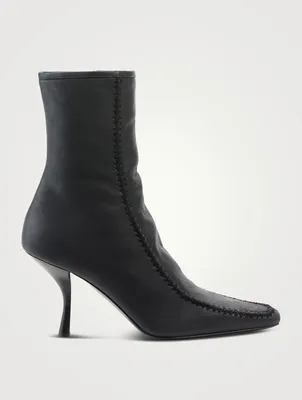 Leather Romy Heeled Ankle Boots