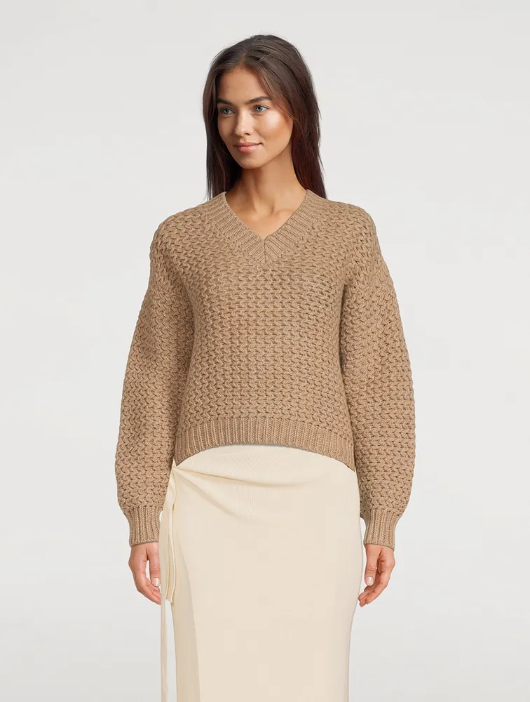 Rope Stitch Cashmere Sweater