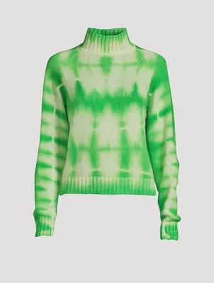 Geo Cashmere Mockneck Sweater
