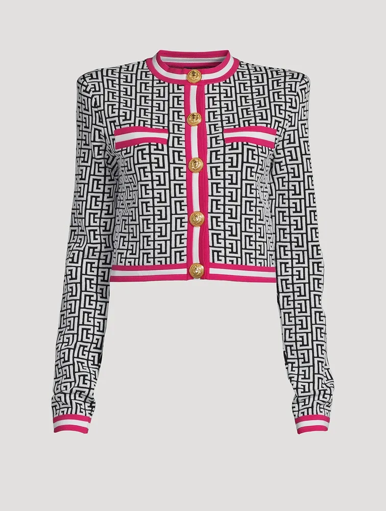 Monogram Jacquard Cardigan