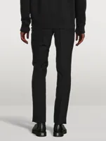 Wool Slim-Fit Pants With Chain