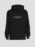 Fleece Hoodie With Reverse Logo