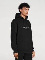 Fleece Hoodie With Reverse Logo