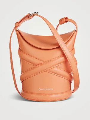 Small The Curve Leather Bucket Bag