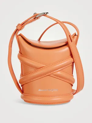 Mini The Curve Leather Bucket Bag
