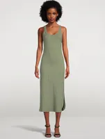 West Ribbed Midi Tank Dress