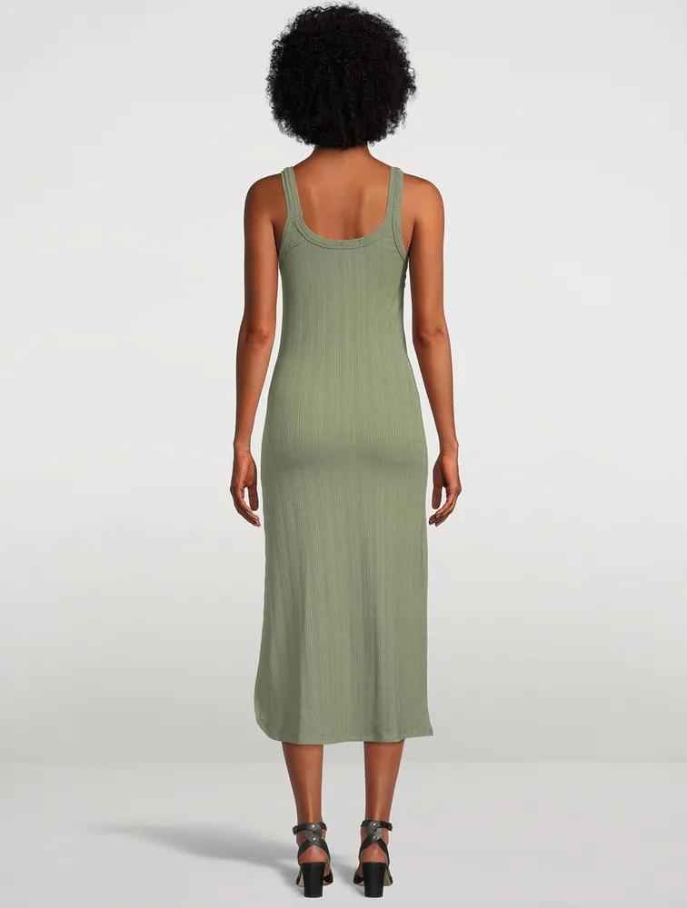 West Ribbed Midi Tank Dress