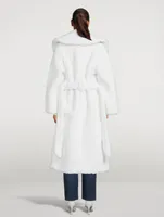 Belted Faux Shearling Coat