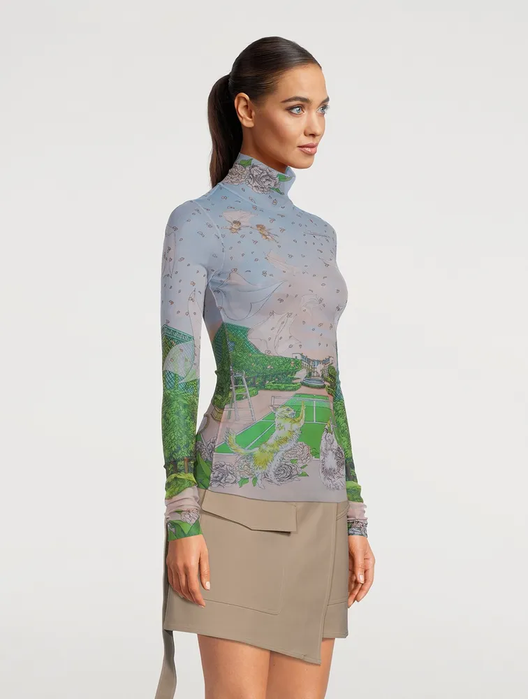 Tennis Club Prive Mesh Top