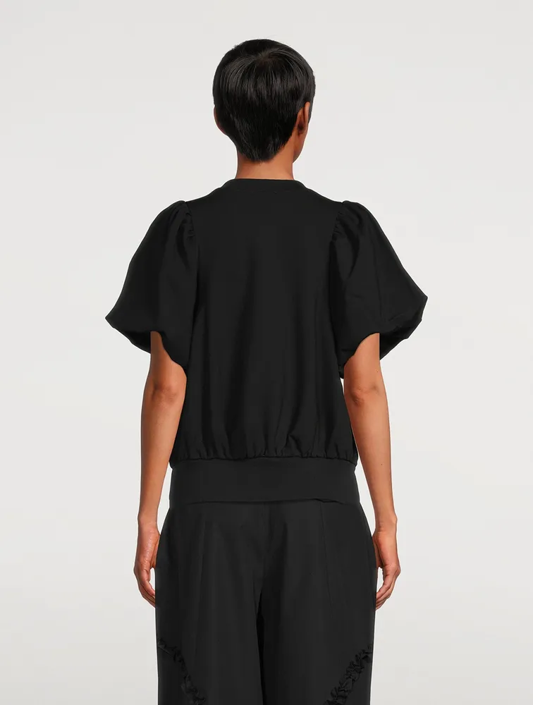 Inverted Puff-Sleeve T-Shirt