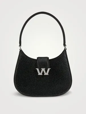 Small Legacy Crystal Satin Shoulder Bag