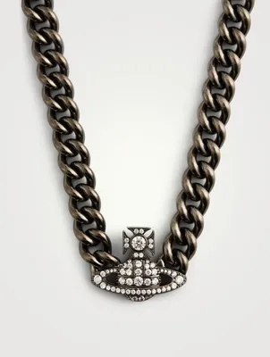 Graziella Chain Necklace With Crystals
