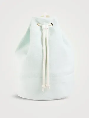 Terry Drawstring Backpack