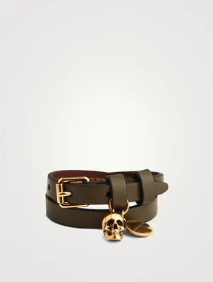 Double Wrap Leather Bracelet