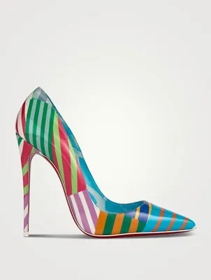 So Kate 120 Patent Leather Pumps In Grand Bain Print