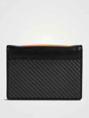 Leather And Carbon Card Case