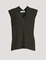 Cashmere V-Neck Sweater Vest