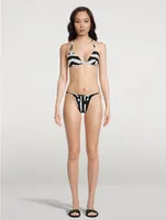 Triangle Bikini Zebra Print