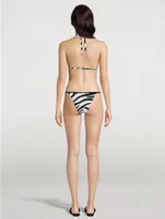 Triangle Bikini Zebra Print