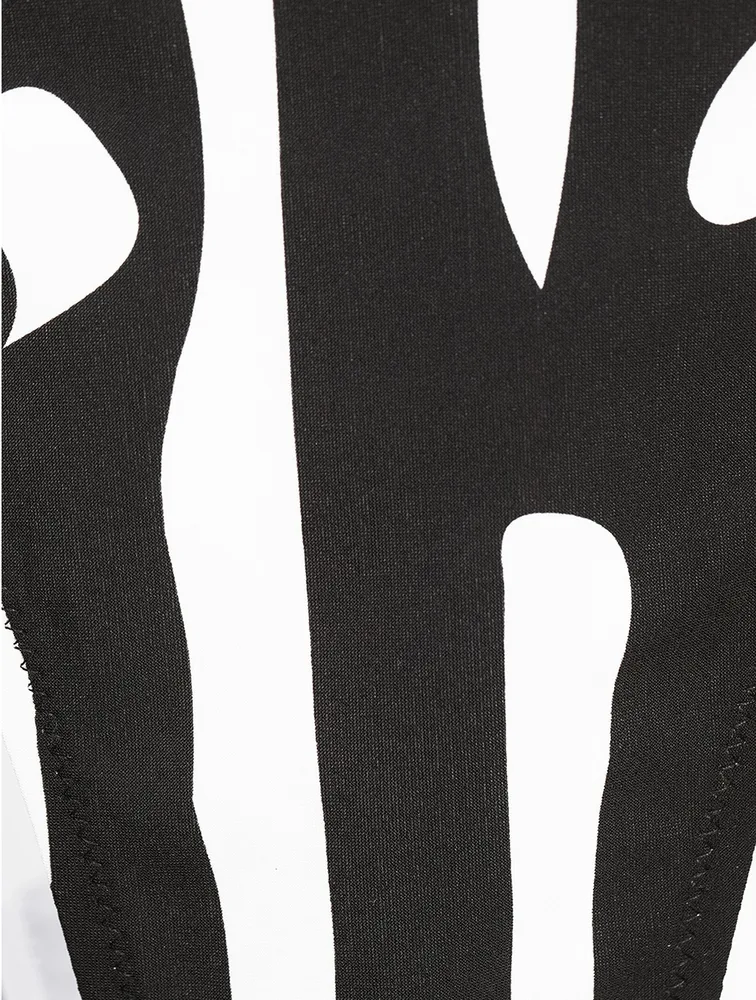 Triangle Bikini Zebra Print