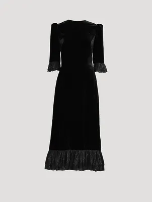 The Falconetti Velvet Midi Dress
