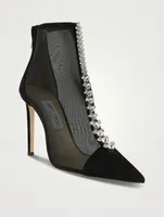 Bing Crystal-Embellished Mesh Booties