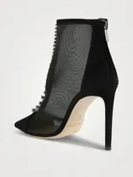 Bing Crystal-Embellished Mesh Booties