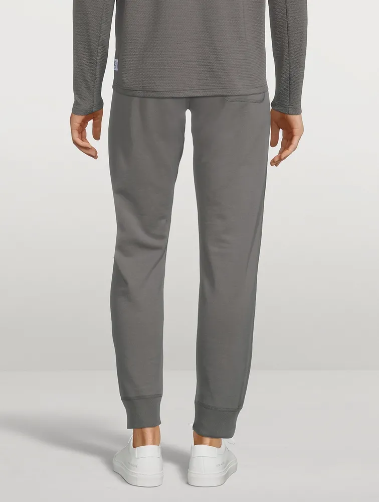 Lightweight Terry Cotton Slim Sweatpants