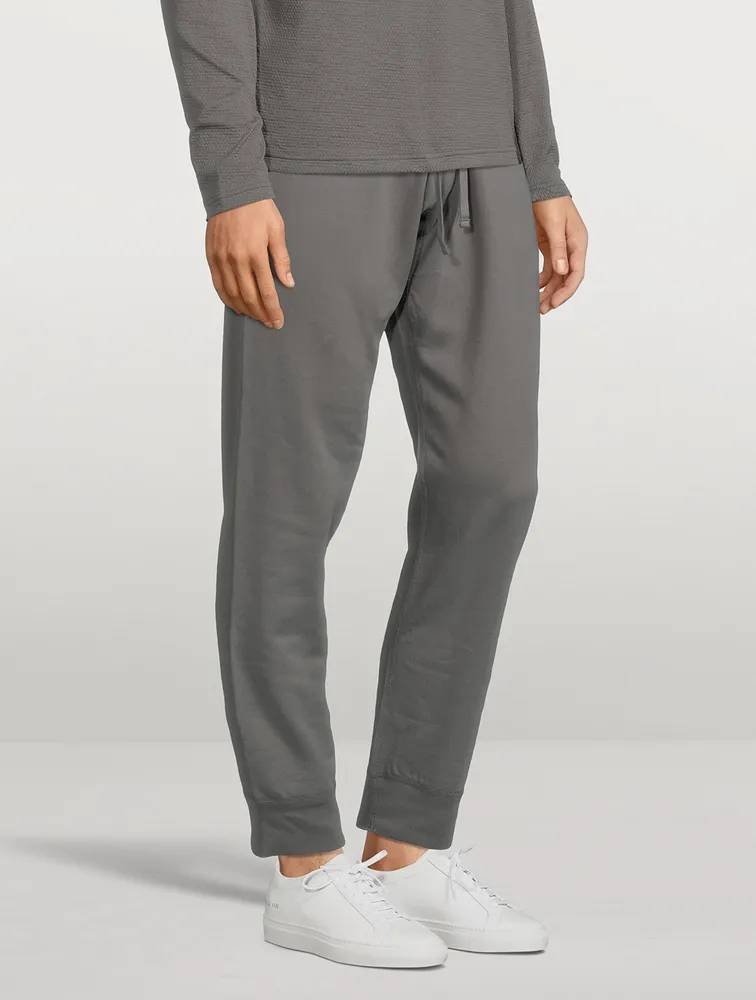 Lightweight Terry Cotton Slim Sweatpants