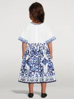 Poplin Dress Majolica Print