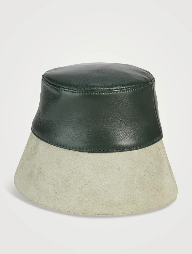 Leather Lampshade Bucket Hat