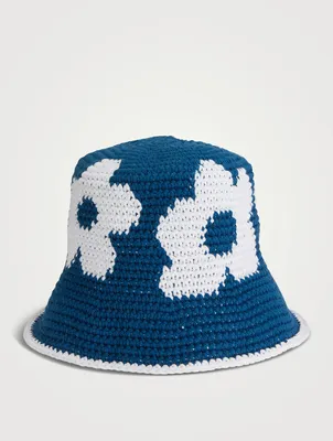 Crochet Flower Bucket Hat