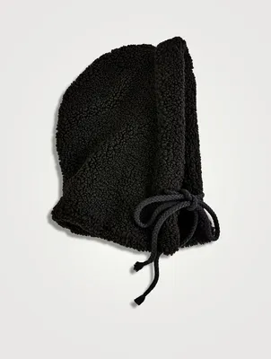 Faux Shearling Bonnet Hat