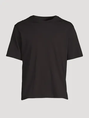 Bric Cotton T-Shirt With Tonal Logo