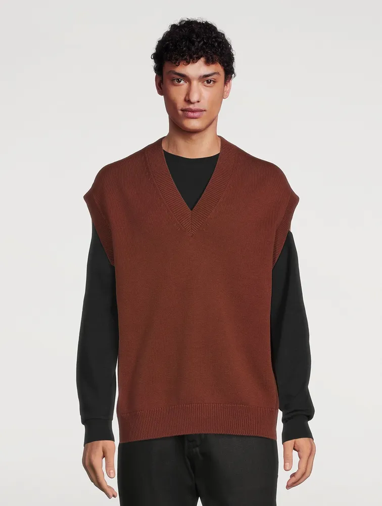 Feliz Wool And Cotton Sweater Vest