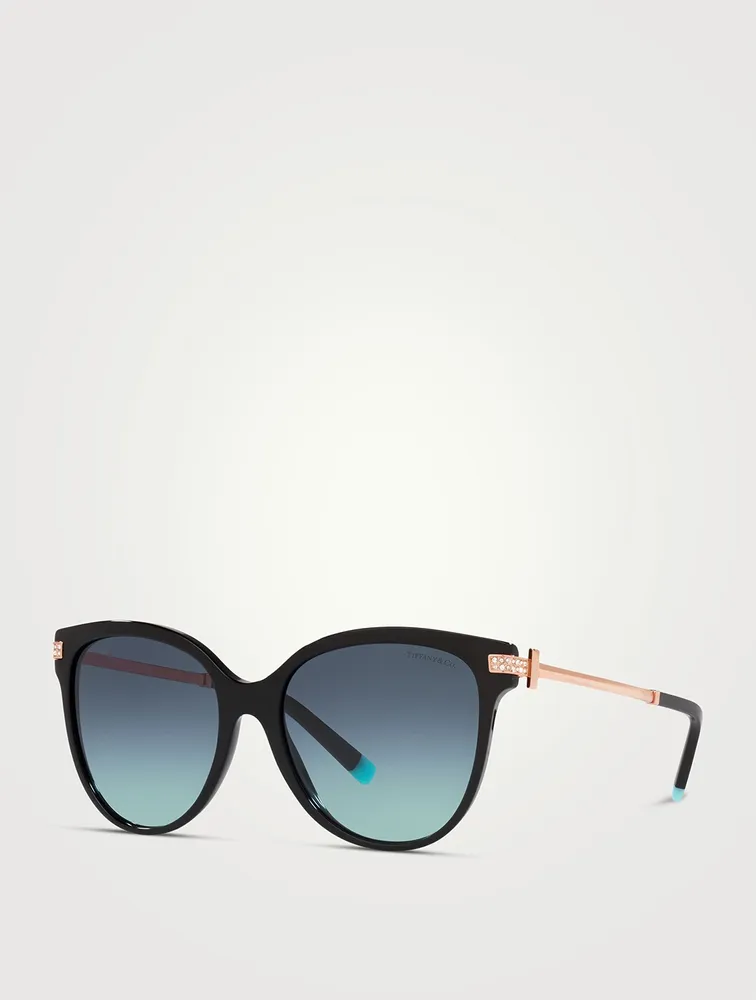 Round Sunglasses With Crystals