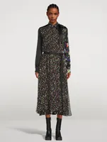 Shirt Dress In Mixed Floral Print