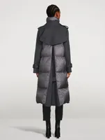 Wool Melton x Padded Coat